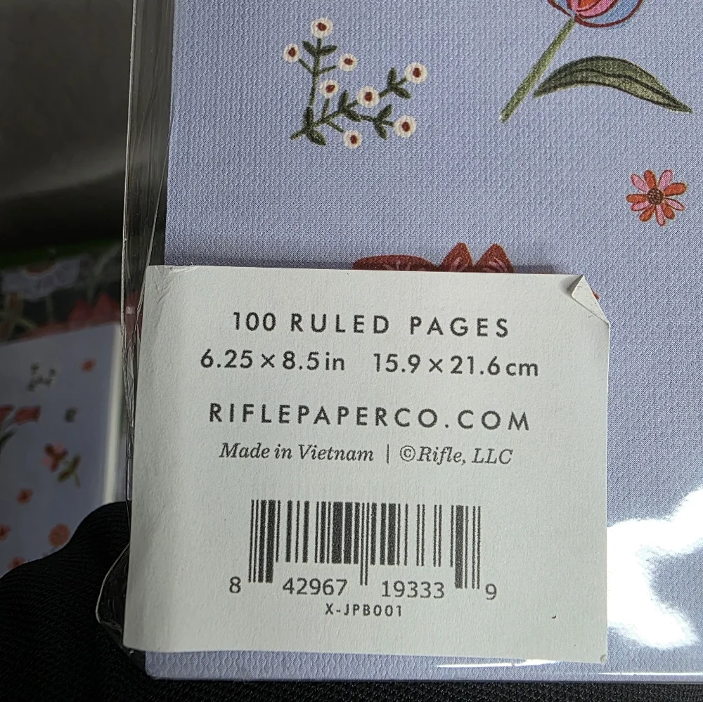NEW Rifle Paper Co.‎ Floral Printed Soft Paper Journal